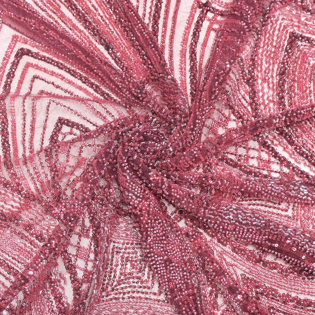 Beautiful Imported Net Cut Dana Sequins Embroidery Fabrics