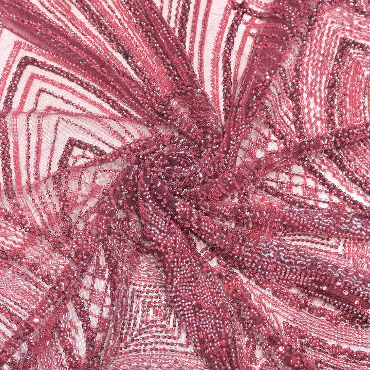 Beautiful Imported Net Cut Dana Sequins Embroidery Fabrics