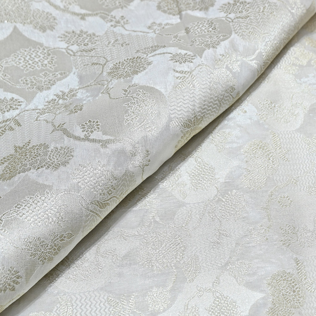 Katan Silk Zari Jacquard Fabric - AL3988-1