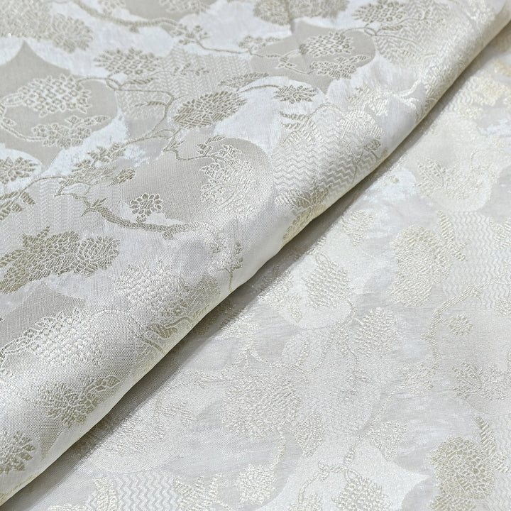 Katan Silk Zari Jacquard Fabric - AL3988-1