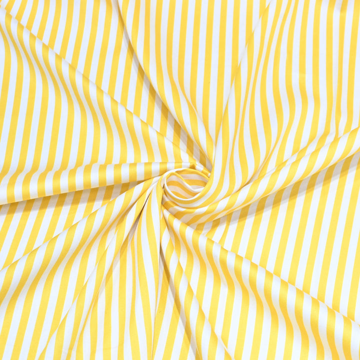 Glace Cotton With Beautiful Stripes Print Fabric – Lightweight Designer Cotton Fabric - LT0185-2