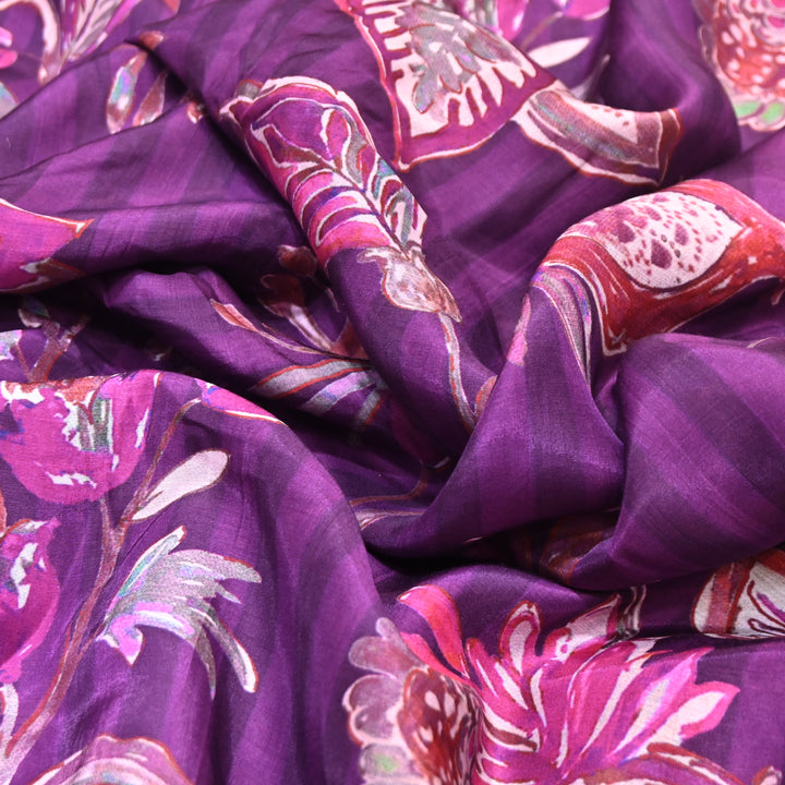 Multicolor Muslin Digital Print Fabric-KTP44-12