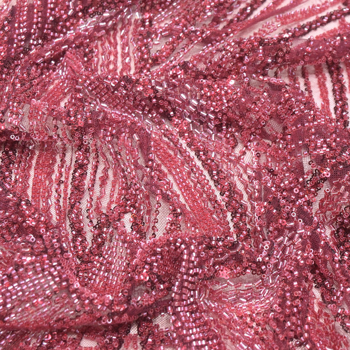 Beautiful Imported Net Cut Dana Sequins Embroidery Fabrics