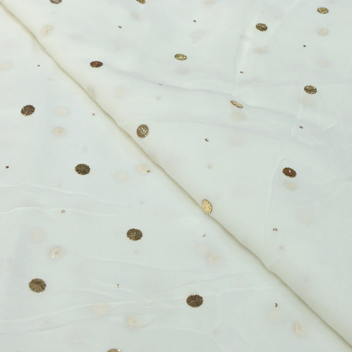 Viscose Georgette Hand Work Mukaish Fabrics