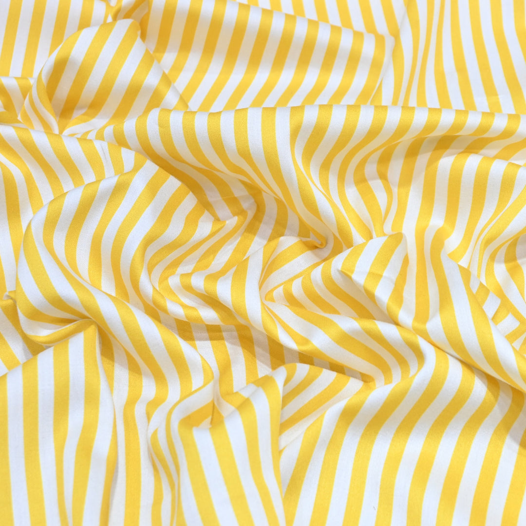 Glace Cotton With Beautiful Stripes Print Fabric – Lightweight Designer Cotton Fabric - LT0185-2