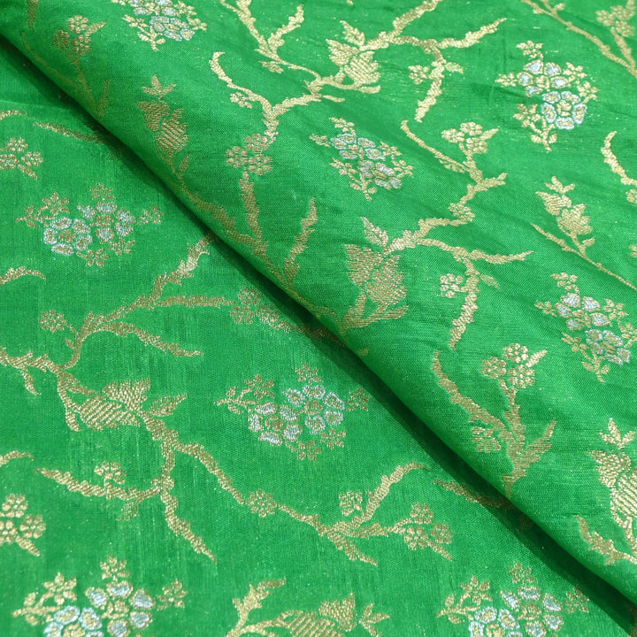 Silk Alfi Zari Brocade Fabrics