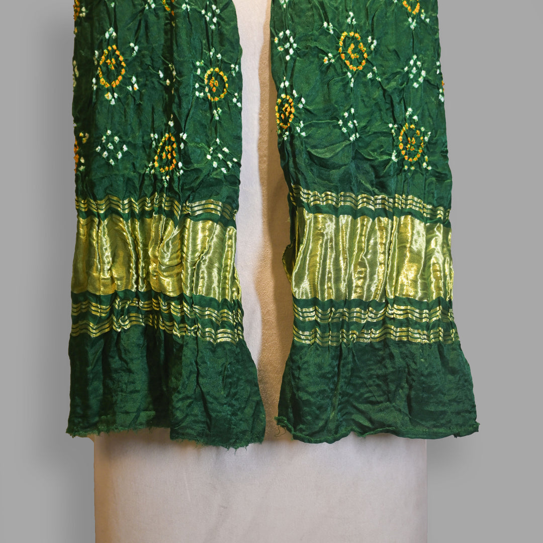 Green Bandhani Dupatta