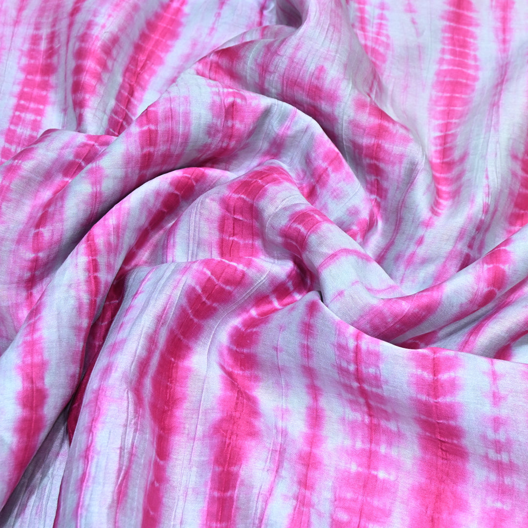 Silk Chanderi Tie & Dye Fabric 44" – Soft Lightweight Designer Fabric