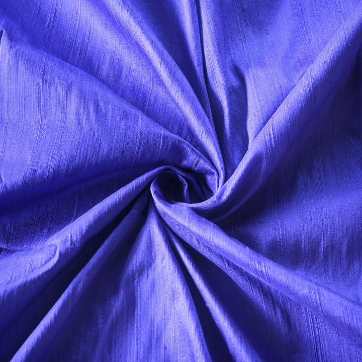 Warm Blue Colour 100gm Pure Raw Silk Fabrics