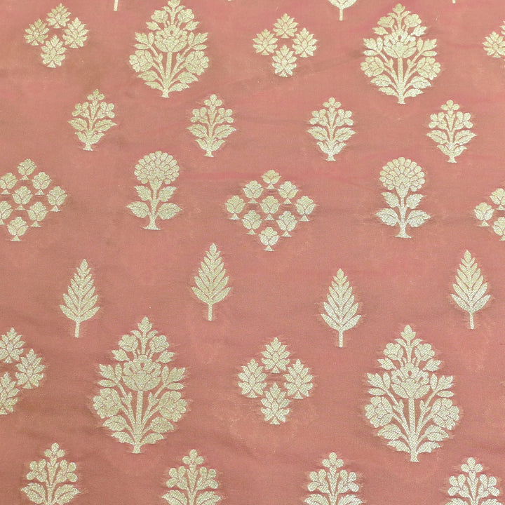 Katan Silk Zari Jaal Brocade Fabrics