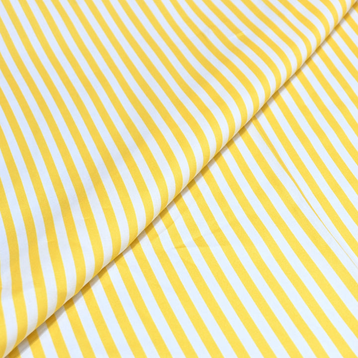 Glace Cotton With Beautiful Stripes Print Fabric – Lightweight Designer Cotton Fabric - LT0185-2