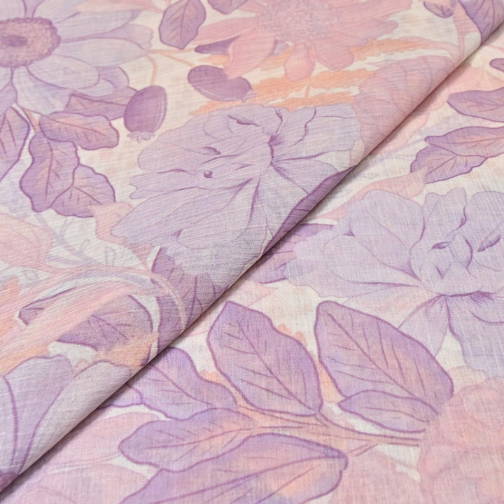 Premium Mal Chiffon Digital Print Fabric – Soft Flowing Designer Printed Fabric VSM001-05