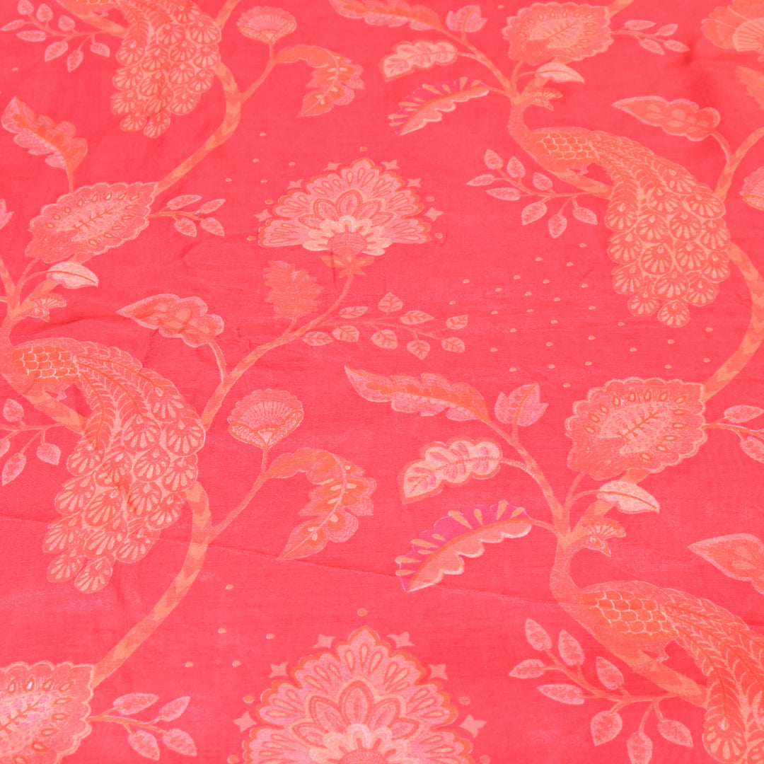Multicolor Muslin Digital Print Fabric-KTP44-13
