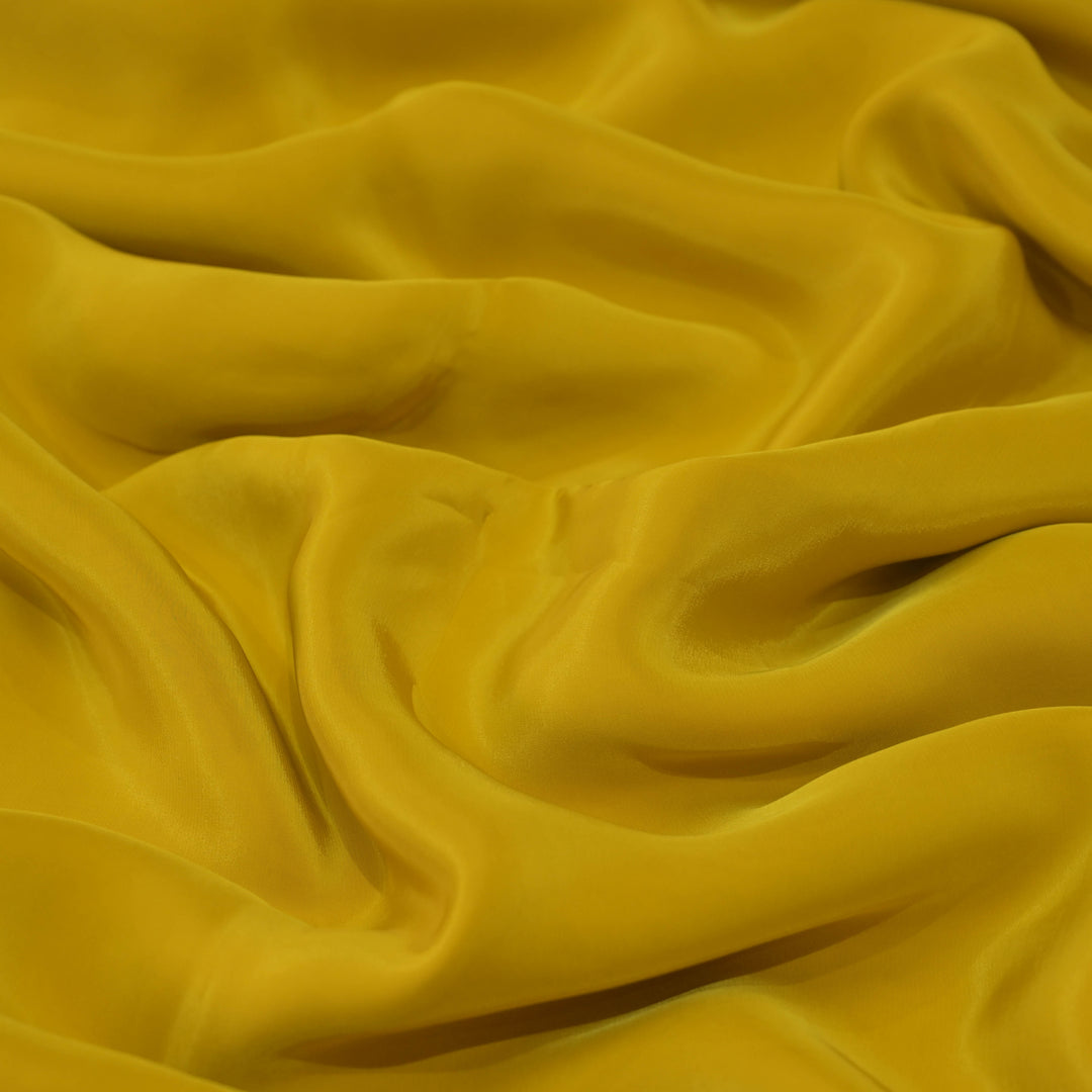 Mustard Yellow Shisha Crepe Fabrics