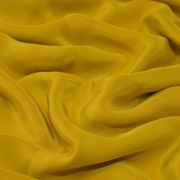 Mustard Yellow Shisha Crepe Fabrics