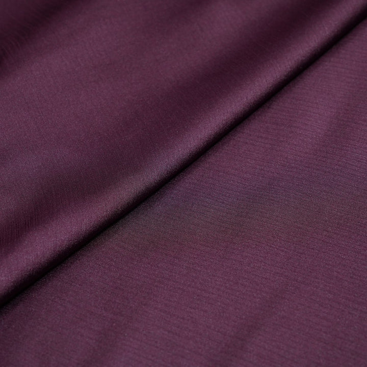 Wine Berry Colour Satin Chiffon Fabrics