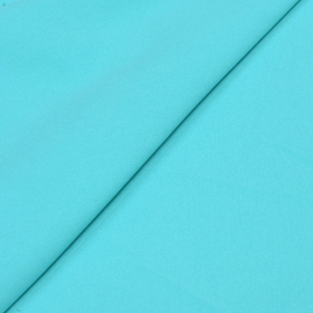 Turquoise Blue Color Double Georgette Fabrics