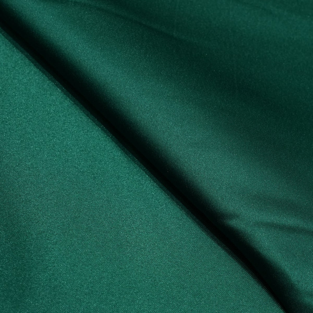 Dark Green Blue Heavy Bridal Satin Fabrics