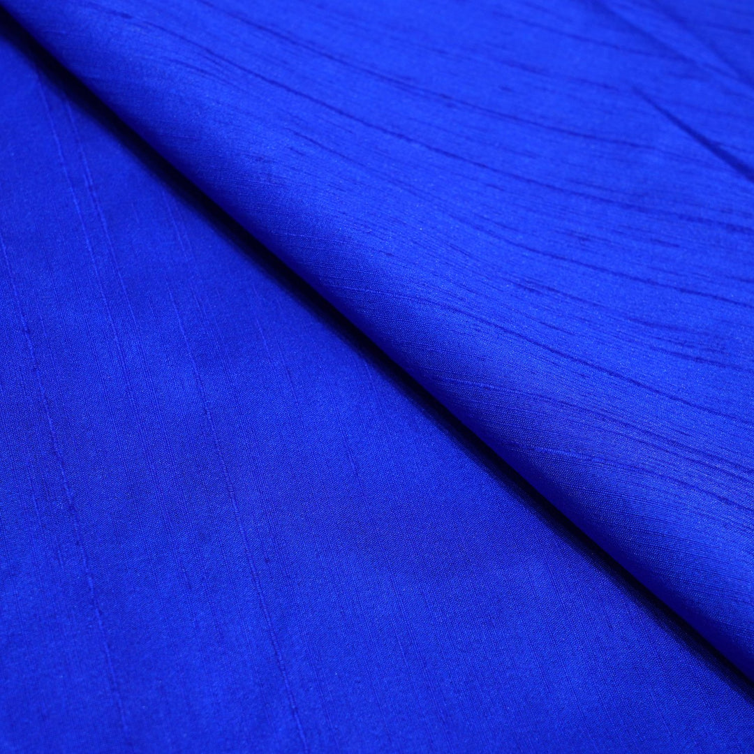 Palatinate Blue Colour Poly Dupion Fabrics