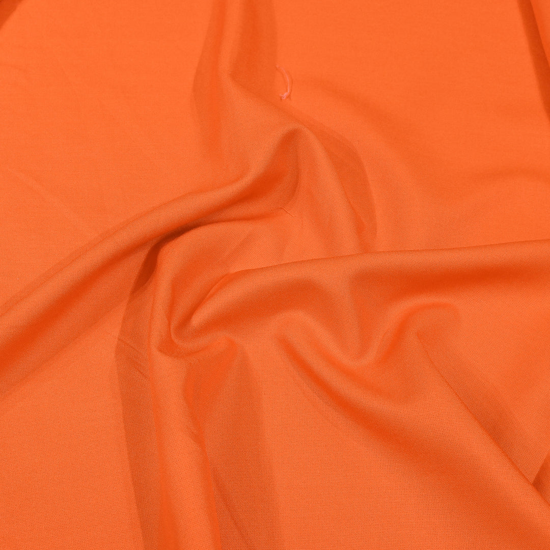 Deep Orange Colour 14Kg Rayon Cotton Fabrics