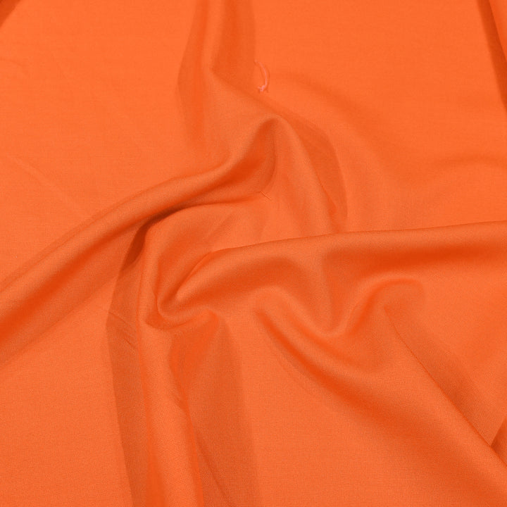 Deep Orange Colour 14Kg Rayon Cotton Fabrics