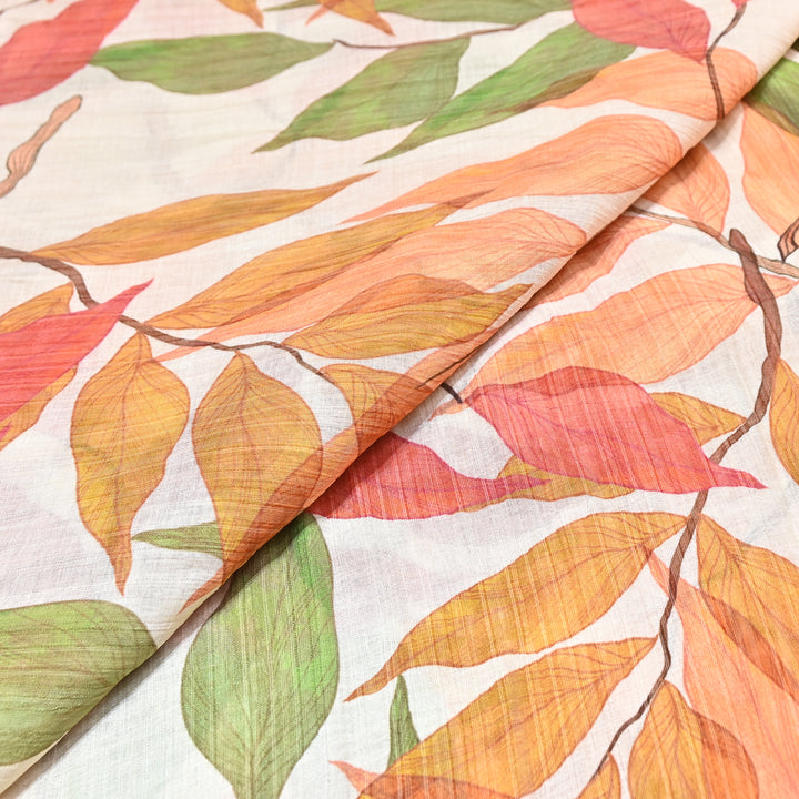 Multi Color Crush Muslin Digital Print Fabric – Soft Designer Muslin Print Fabric- COO145-1