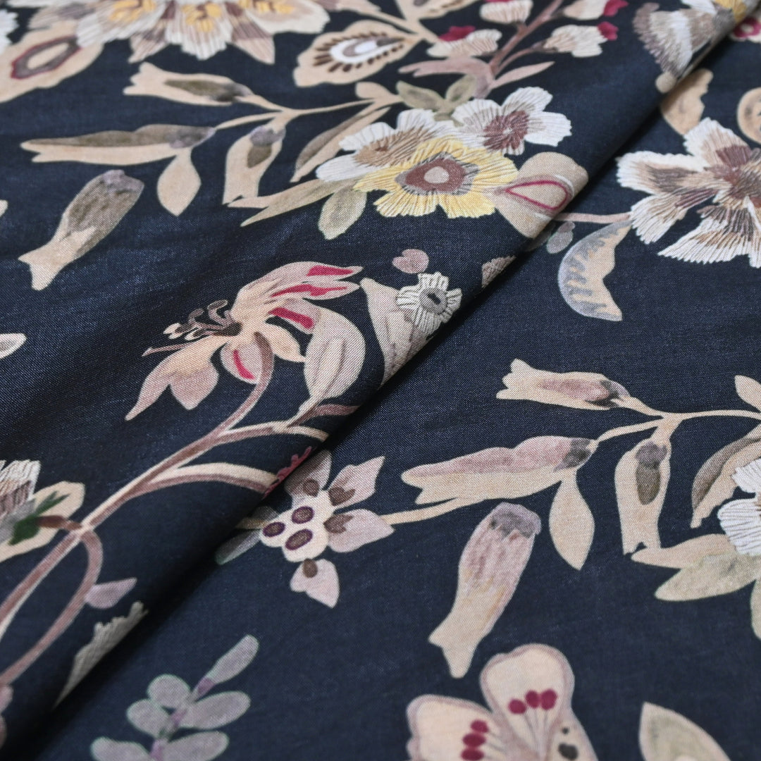 Multicolor Muslin Digital Print Fabric-000844-21