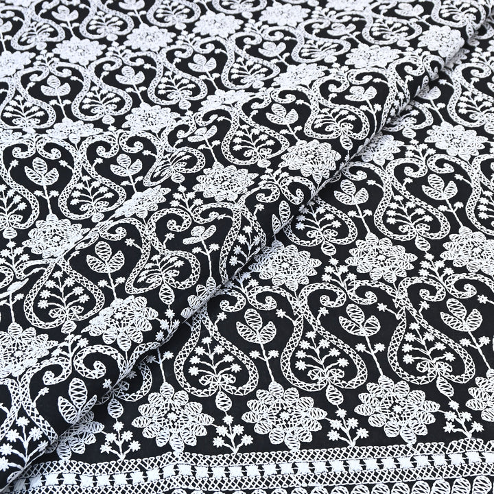 Cotton Chicken thread Embroidery Fabric – Soft Elegant Summer Designer Fabric- H20067-1