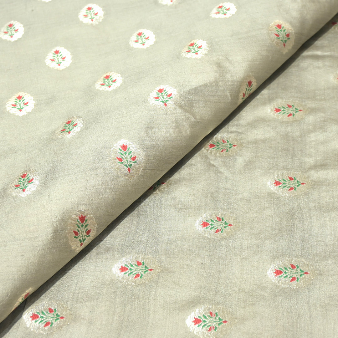 Pure Chiniya Silk Banarasi Brocade Fabric