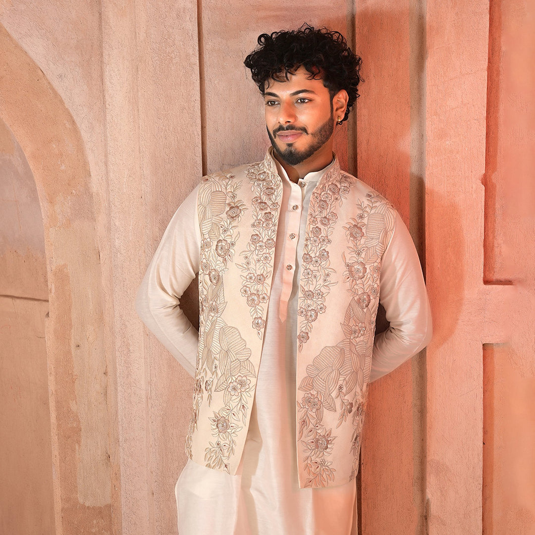 Hand Work Designer Nehru Jacket with Kurta and Trouser – ramjisons