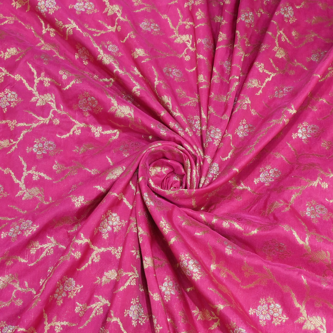 Silk Alfi Zari Brocade Fabrics