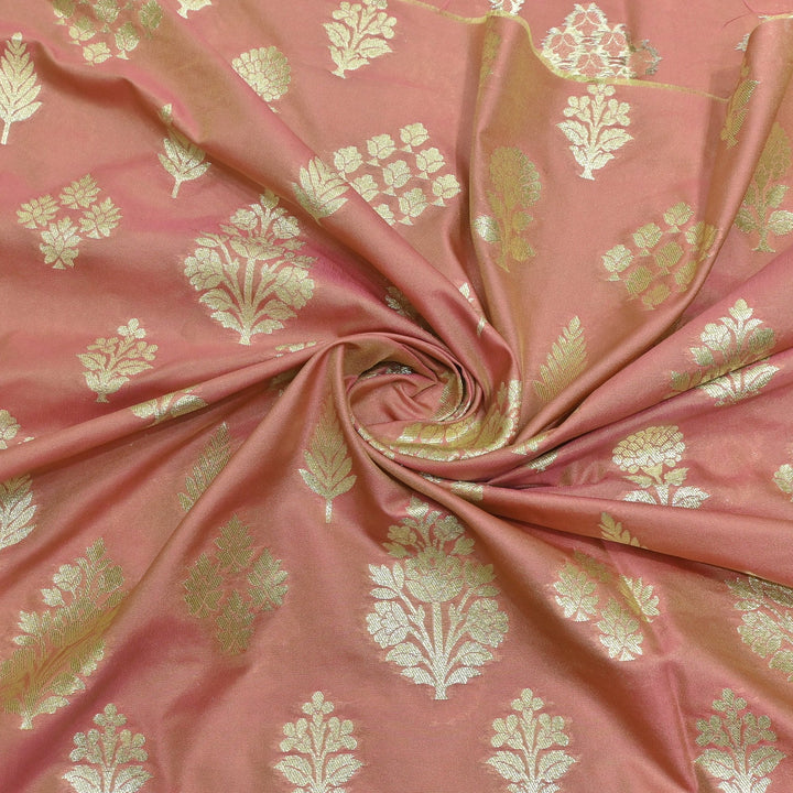 Katan Silk Zari Jaal Brocade Fabrics