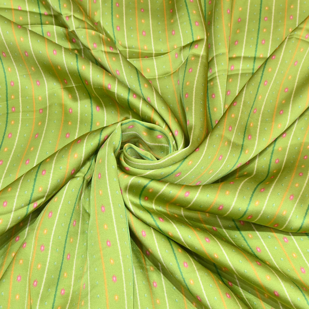 Bemberg Satin Digital Print Fabric– Soft Luxury Designer Satin Fabric 001333-48