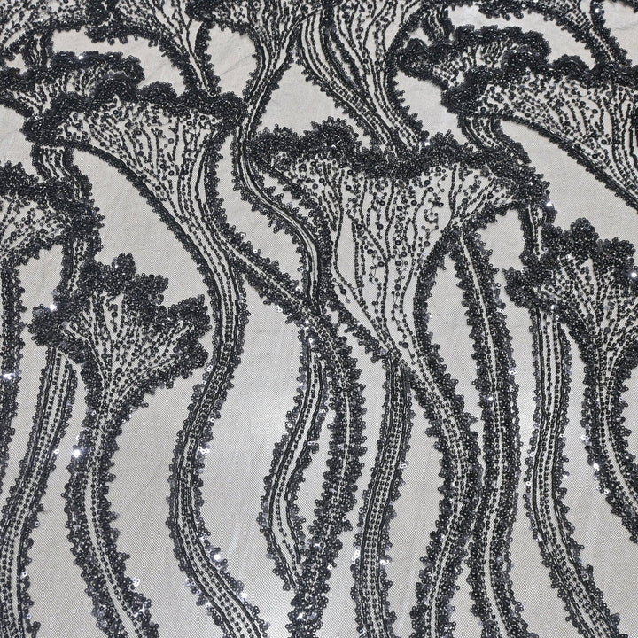 Beautiful Imported Net Cut Dana Sequins Embroidery Fabrics