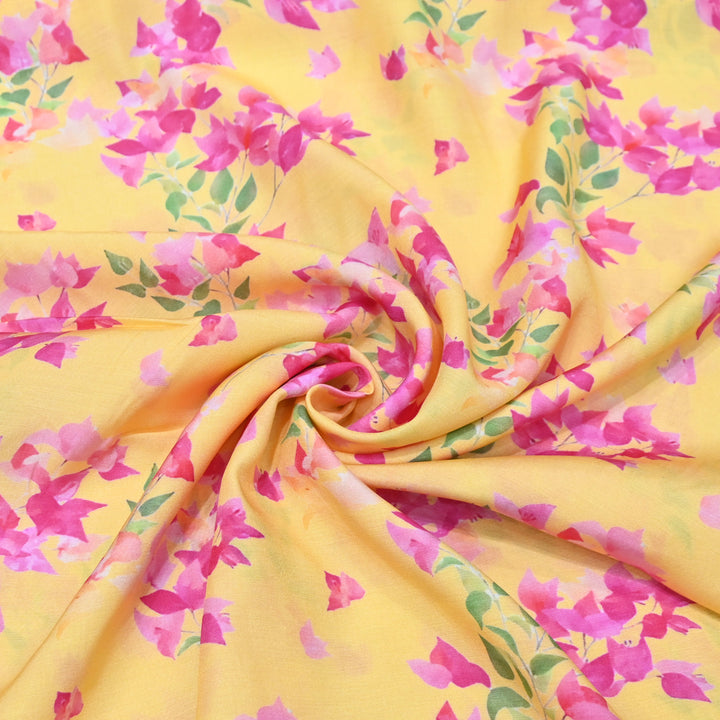Multicolor Muslin Digital Print Fabric-000844-9