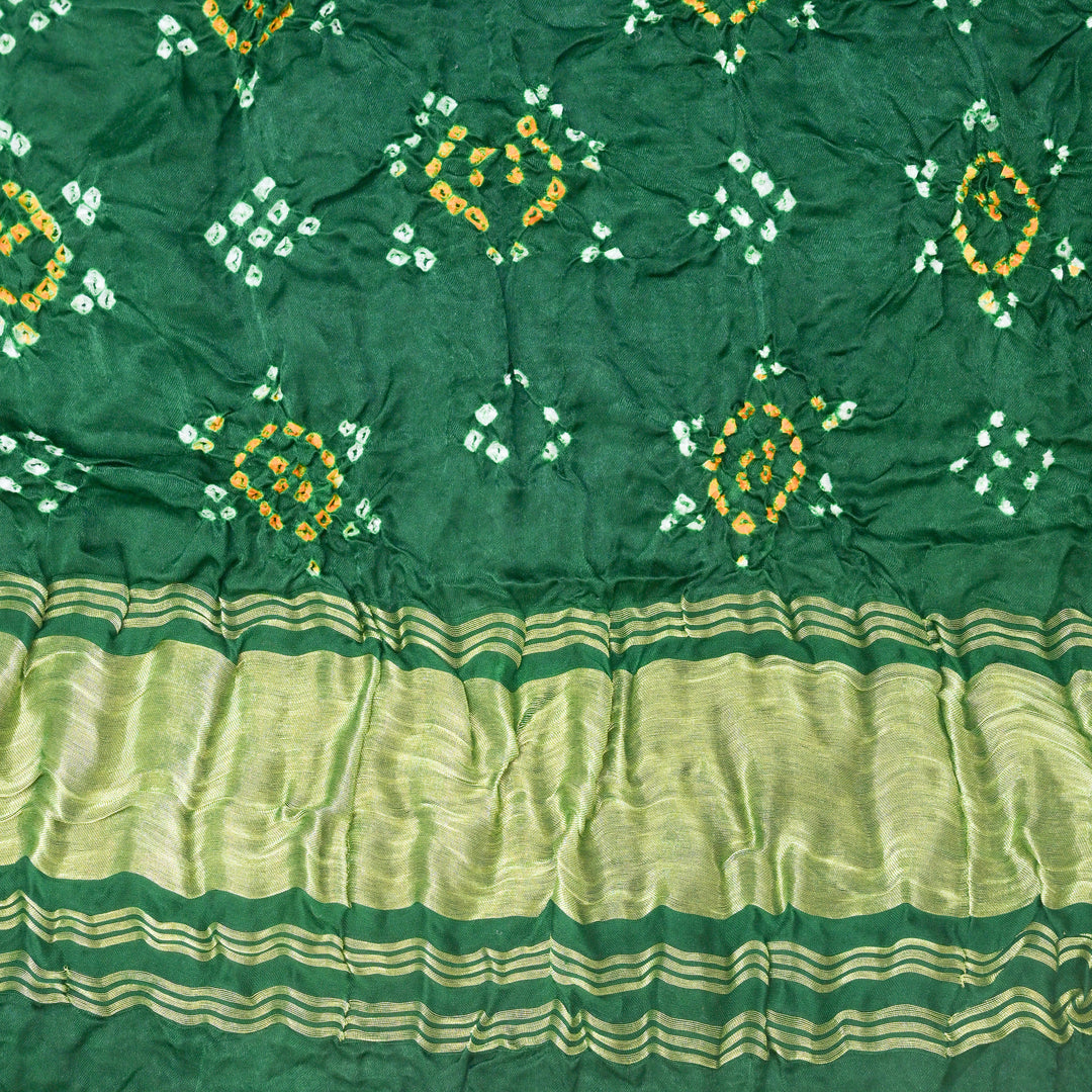 Green Bandhani Dupatta