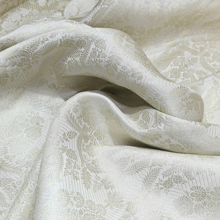 Katan Silk Zari Jacquard Fabric - AL398647-1