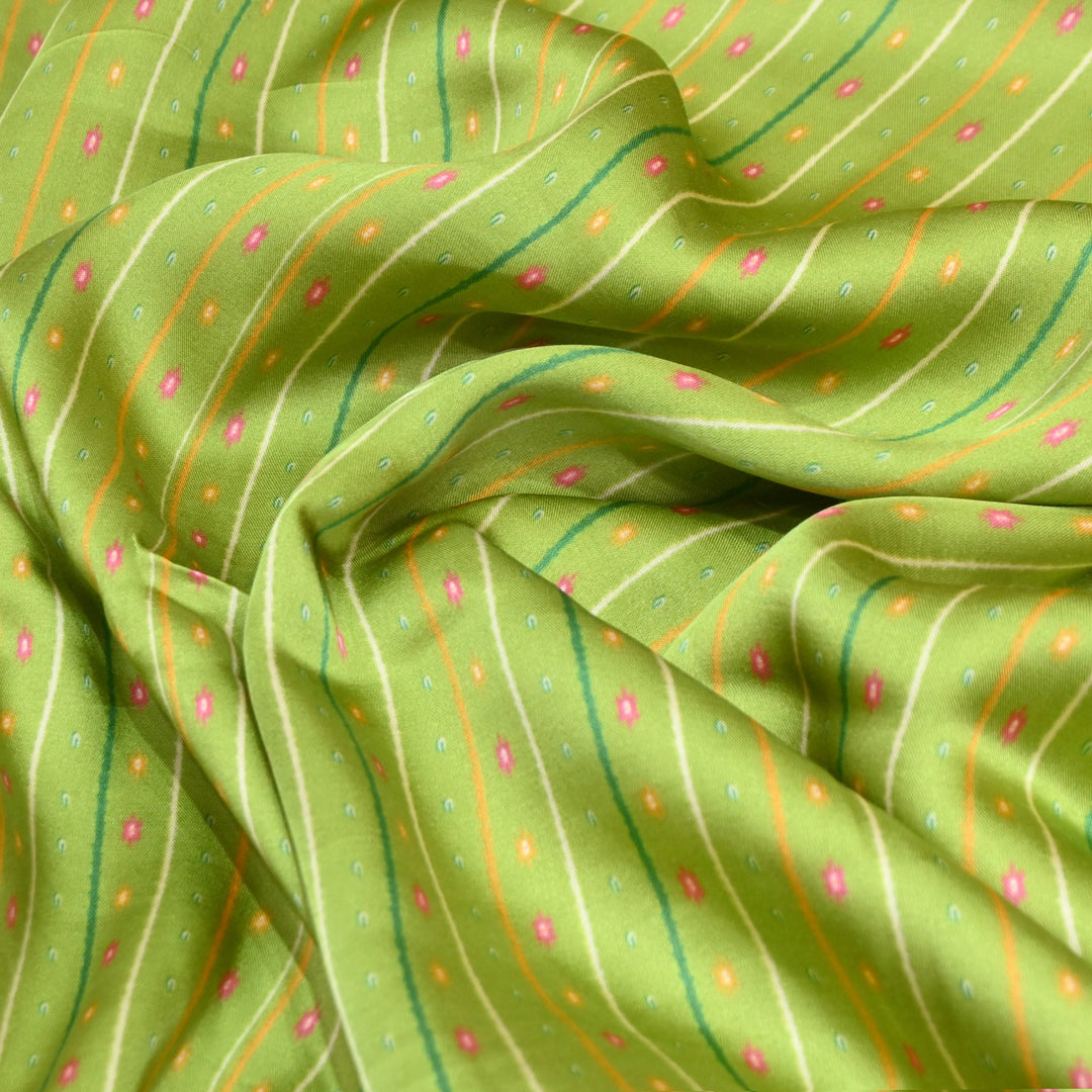 Bemberg Satin Digital Print Fabric– Soft Luxury Designer Satin Fabric 001333-48