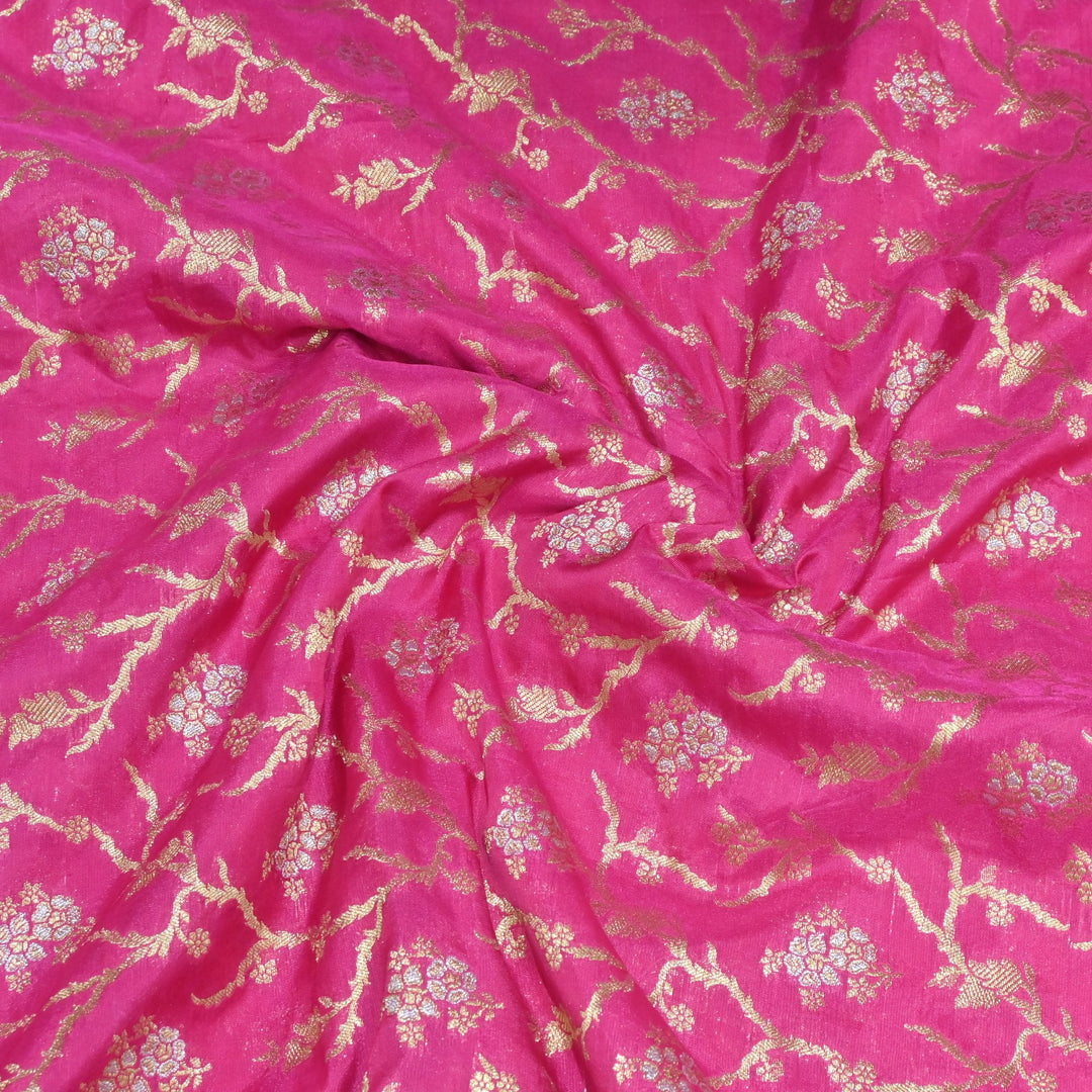 Silk Alfi Zari Brocade Fabrics