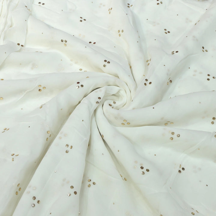Viscose Georgette Hand Work Mukaish Fabrics