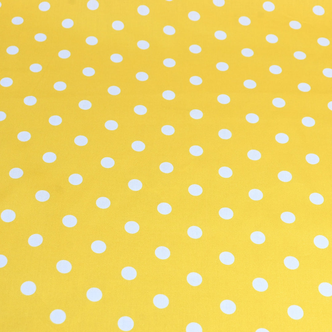 Glace Cotton With Beautiful Polka Dot Print Fabric – Lightweight Designer Cotton Fabric - LT0185-1
