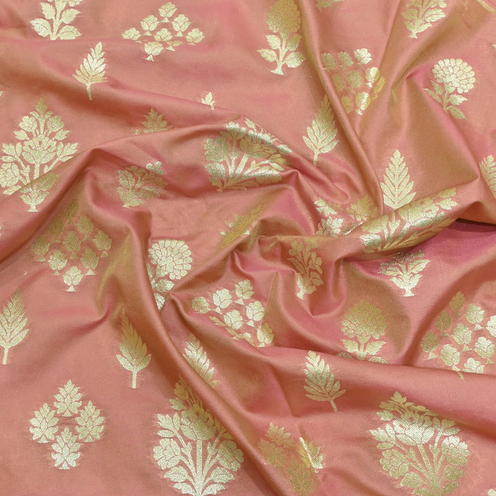 Katan Silk Zari Jaal Brocade Fabrics