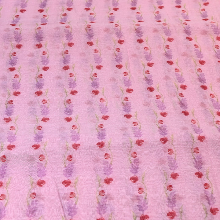 Mul Chanderi Digital Print Fabric - Soft Lightweight Designer Fabric GT0185-1L