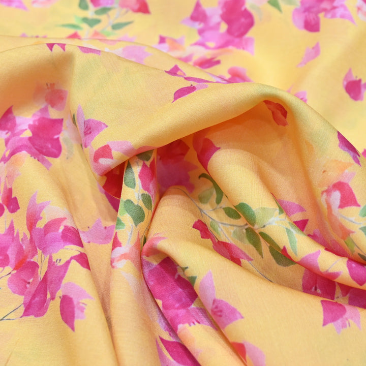 Multicolor Muslin Digital Print Fabric-000844-9