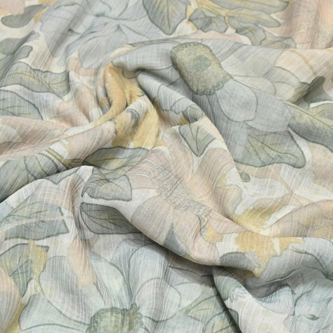 Premium Mal Chiffon Digital Print Fabric – Soft Flowing Designer Printed Fabric VSM001-06