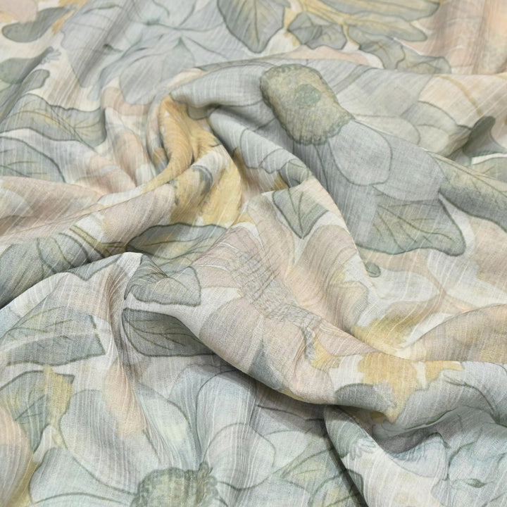 Premium Mal Chiffon Digital Print Fabric – Soft Flowing Designer Printed Fabric VSM001-06