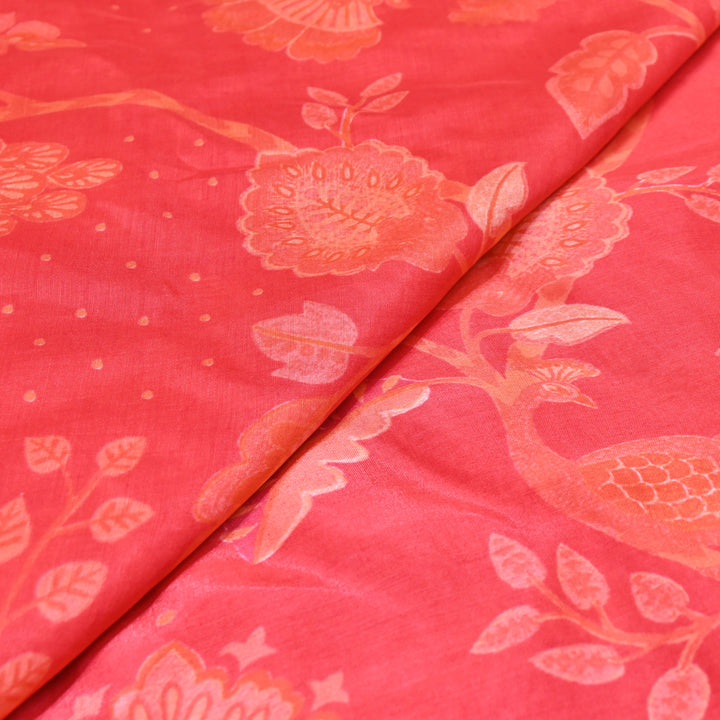 Multicolor Muslin Digital Print Fabric-KTP44-13