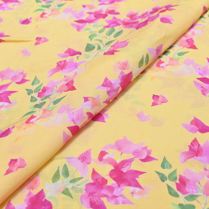Multicolor Muslin Digital Print Fabric-000844-9