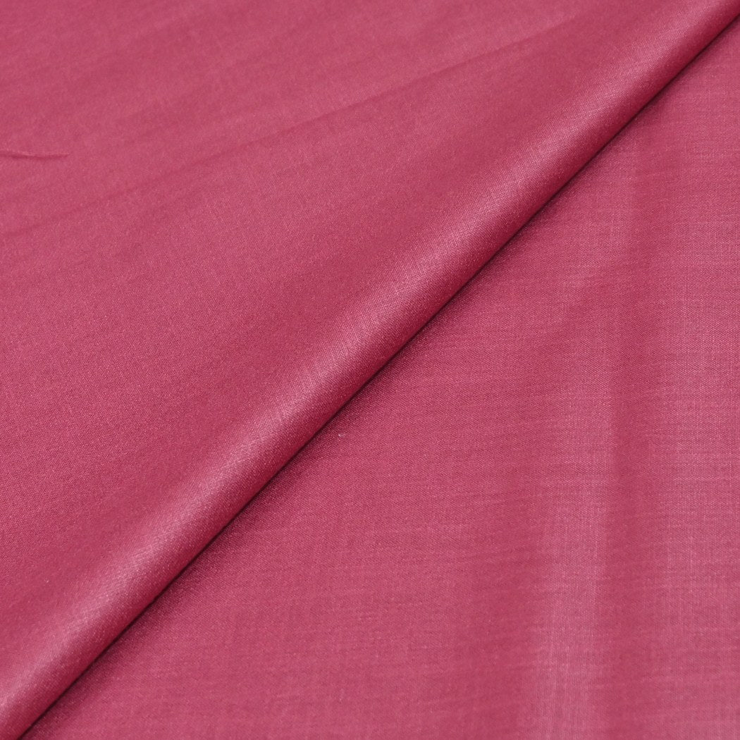 Dark Rose Color Matka Cotton Fabrics