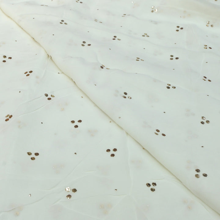 Viscose Georgette Hand Work Mukaish Fabrics